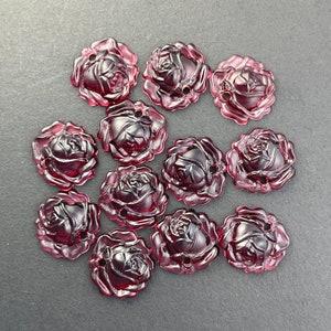Rose Pendant - Jewelry Component - Made in Germany 12mm