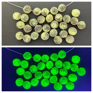 Sugar Beads Uranium UV Glow Glass!!! - Made in Germany in Late 1990's