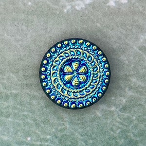 Fancy Glass Cabochon - Made in Czech Republic - 14mm Round