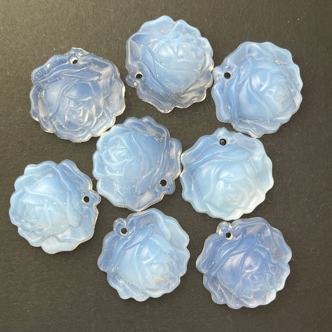 Rose Pendant Jewelry Component Made in Germany 18mm Etsy