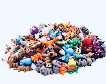 Gelenkte Mini 3D Tiere - Sensorische Fidget Spielzeug, Überraschungsgeschenkpakete, PLA umweltfreundlich