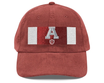Personalized Vintage Corduroy Cap Custom Embroidered Monogram Hat