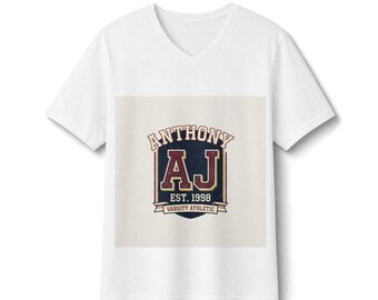 Personalized Women's V-Neck Tee Custom Photo Monogram Shirt