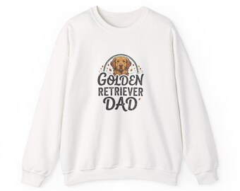 Sudadera Golden Retriever para papá / Sudadera vintage de cuello redondo, regalo para papás perrunos
