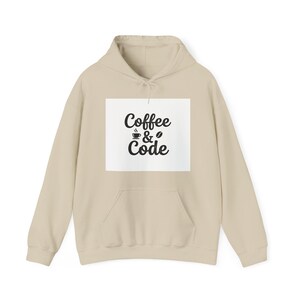 Coffee and Code Hoodie Programmer Developer Pullover Sweatshirt Gift image 3