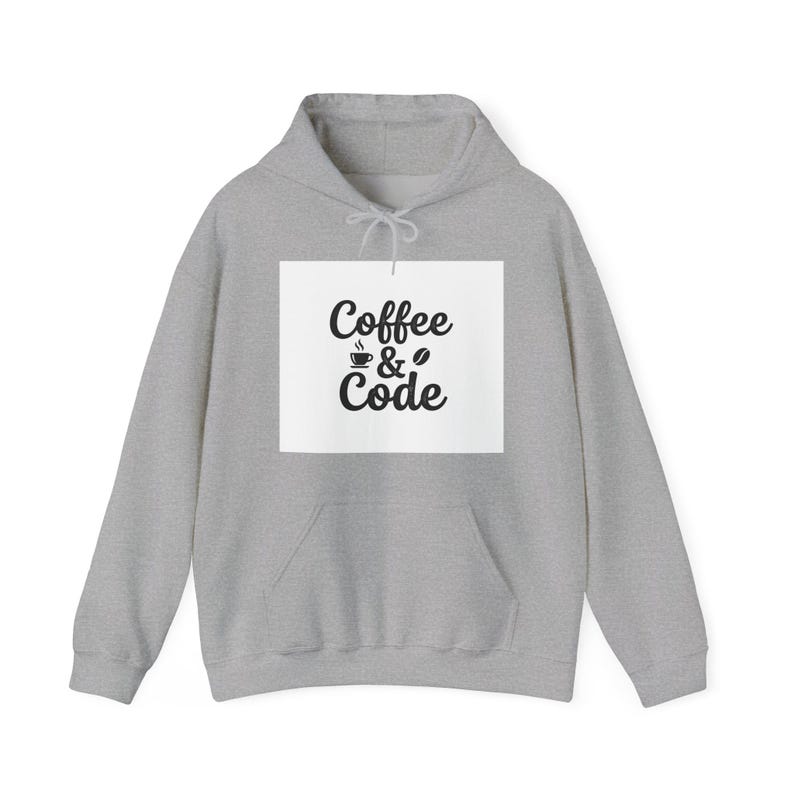 Coffee and Code Hoodie Programmer Developer Pullover Sweatshirt Gift image 4