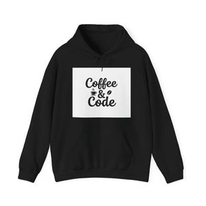 Coffee and Code Hoodie Programmer Developer Pullover Sweatshirt Gift image 2