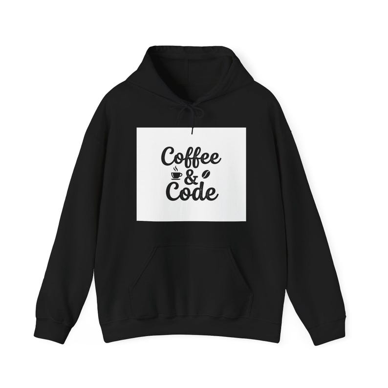 Coffee and Code Hoodie Programmer Developer Pullover Sweatshirt Gift image 2