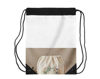 Personalized Drawstring Bag Custom Monogram Backpack