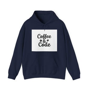 Coffee and Code Hoodie Programmer Developer Pullover Sweatshirt Gift image 11