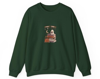 Spooky Books & Cozy Nights Halloween Crewneck | Bookish Fall Reading Sweatshirt