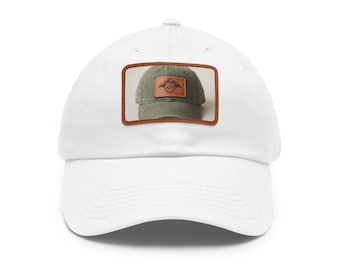 Personalized Dad Hat Custom Leather Patch Monogram Cap