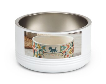 Personalized 18oz Pet Bowl Custom Dog Photo Name Dish