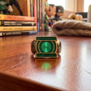 Lanterns Ring | Superhero  Charm Vintage Adjustable Copper Ring |  Fan Gift