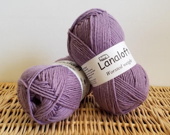 Brown Sheep Lanaloft Worsted Wool Yarn, Lavender Cloud 59
