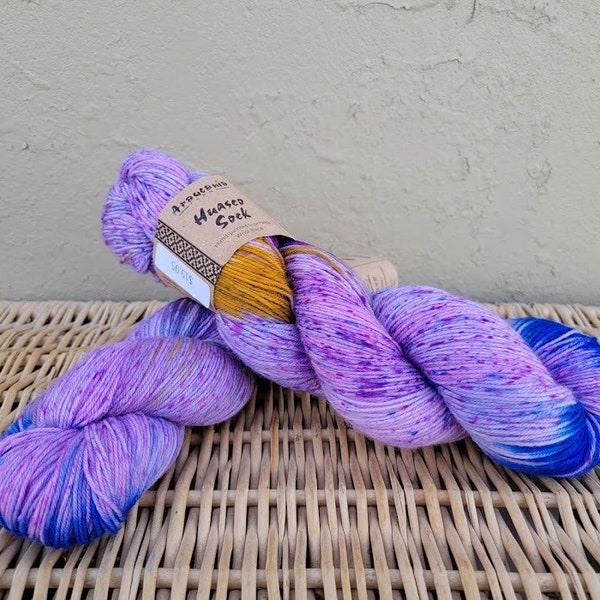 Superwash Wool Sock Yarn, Speckle Sock Yarn, Huasco Sock Handpaint by Araucania, Vina del Mar 1017