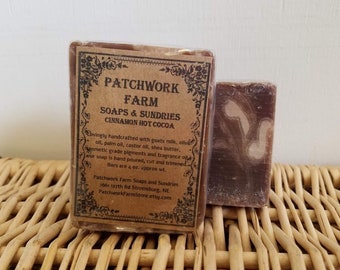 Handmade Milk Soap, All Natural Soap, Goatsmilk Soap, Cinnamon Hot Cocoa