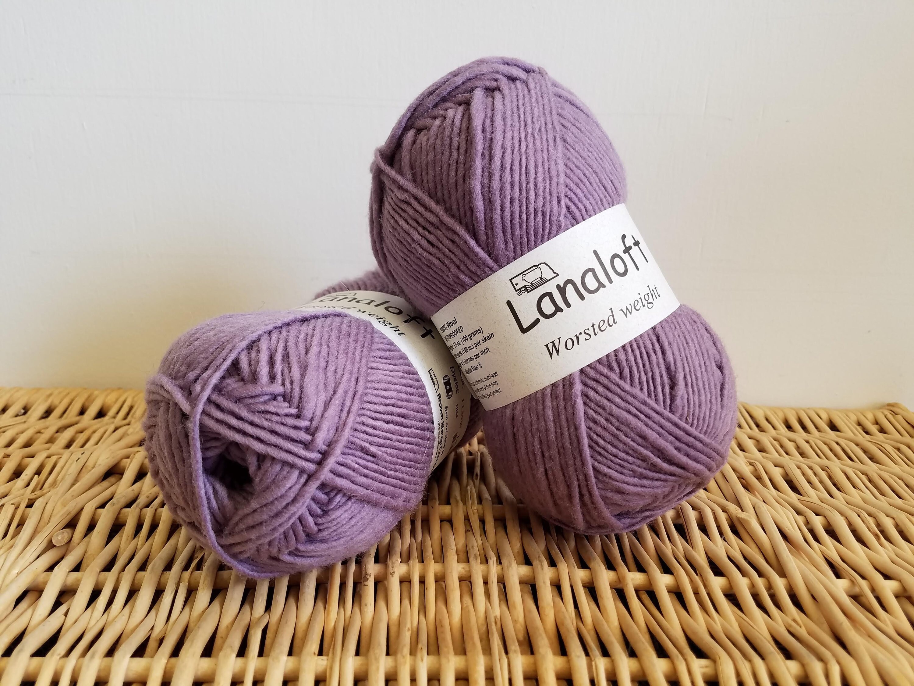 Brown Sheep Lanaloft Worsted Wool Yarn Lavender Cloud 59 Etsy
