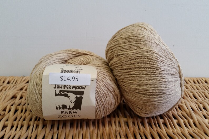 Cotton Linen Fingering Yarn Zooey by Juniper Moon Farm 5 Etsy