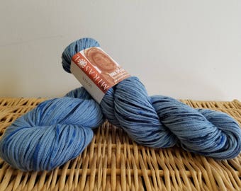 Worsted Cotton Yarn, Pima Splash, Mirasol, 113 Raindance