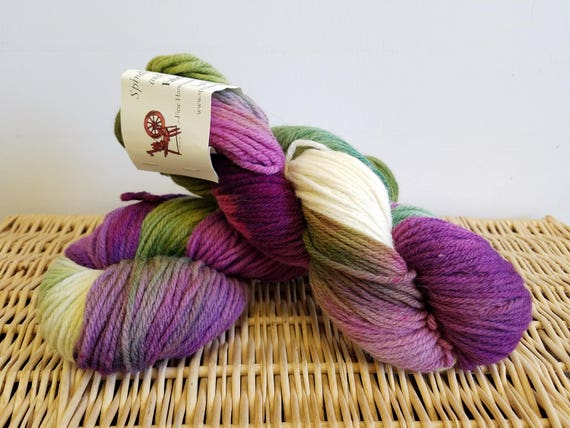 Worsted Wool Yarn Handpaint Wool Yarn Fabrication English Rose