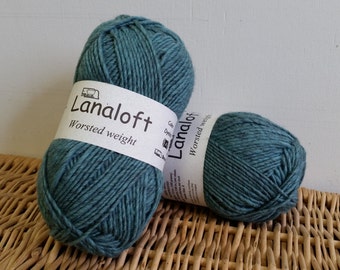 Brown Sheep Lanaloft Worsted Wool Yarn, Blue Fir 56
