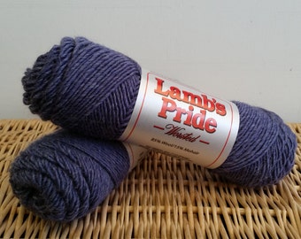 Wool Mohair Worsted Yarn, Worsted Wool Yarn, Wool Blend Yarn, Brown Sheep, Lamb's Pride, Blue Magic 77