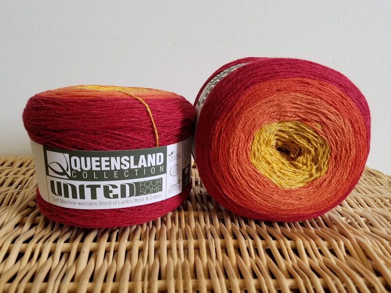 Wool Cotton Blend Yarn United Foursome by Queensland Collection Jenolan