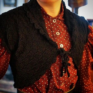 1892 Ladies Hug Me Tight, Historical Knitting Pattern, Victorian Knitting Pattern