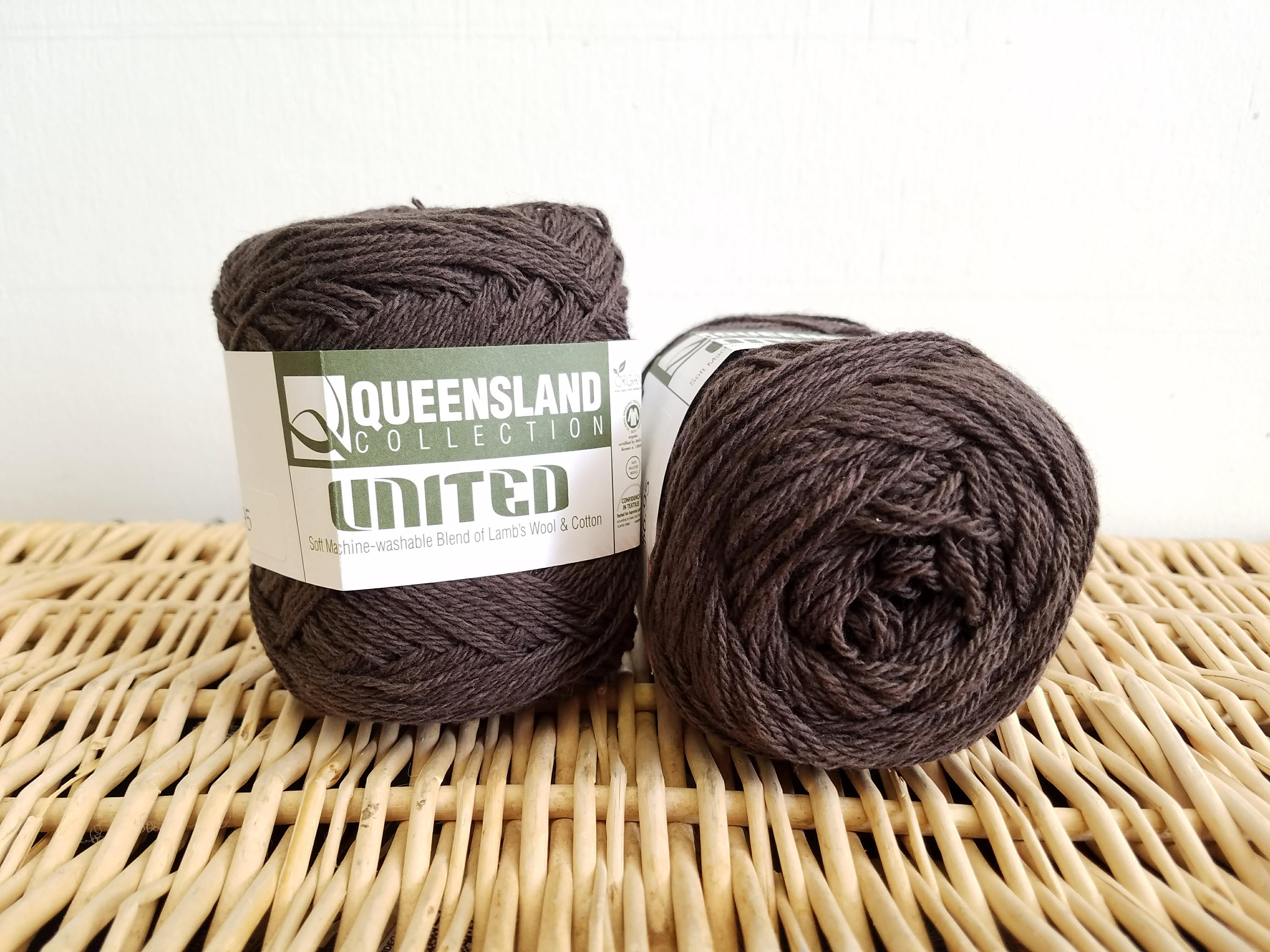 Wool Cotton Fingering Yarn Organic Yarn United by Queensland Etsy