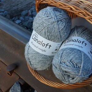 Brown Sheep Lanaloft Worsted Wool Yarn, Manor Grey 33