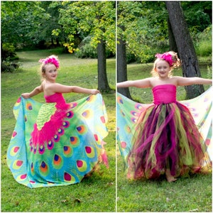 Peacock Costume, Kids Halloween Costume, Blue Bird Tutu Dress, Adult Peacock Costume, Kids Peacock Costume, Girls Peacock Tutu Dress, Cape