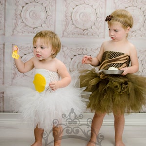 Bacon et ou oeufs Tutu Robe, Costume d’Halloween jumeau, Robe Tutu enfants, Costumes de bébé fille, Robe tutu tout-petit, Costumes de meilleurs amis, Aliments