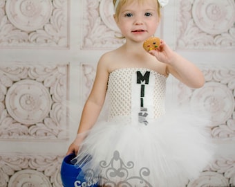 Vestido de tutú de leche, disfraz de Halloween para gemelos, vestido de tutú para niños, disfraces de niña, vestido de tutú para niños pequeños, disfraces de mejores amigas, leche y galletas