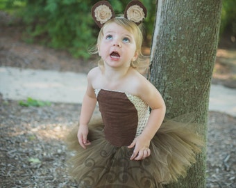 Disfraz de mono, disfraz de mono para Halloween, disfraz de animal para niños, vestido de tutú para niña, disfraz para niñas pequeñas, disfraces para niñas, disfraz de oso