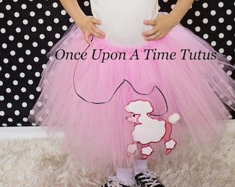 Gonna a tutù anni '50, gonna a calzino, costume di Halloween, gonna a tutù per bambine, gonna a tutù per bambini, gonna a tutù per adulti, rosa e bianco