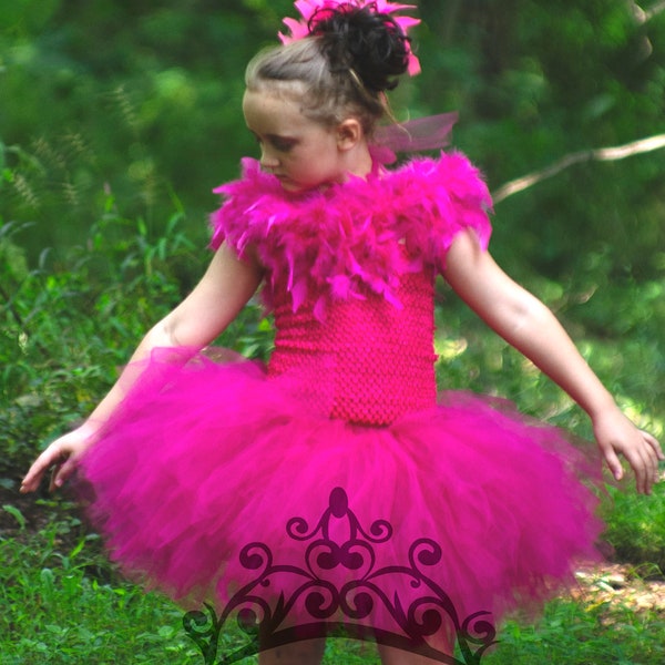 Flamingo Costume, Hot Pink Feather Costume, Kids Flamingo Costume, Pink Bird Halloween Costume, Baby Flamingo Dress, Girls Flamingo Costume