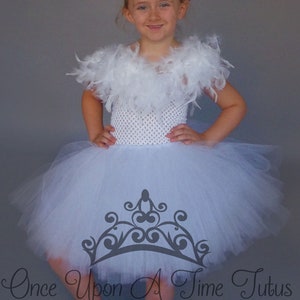 White Chicken Costume, Rooster Costume, Girls Tutu Dress, Kids Bird Tutu, White Feather Tutu Dress, Baby Girls Tutu Dress, Toddler Costume