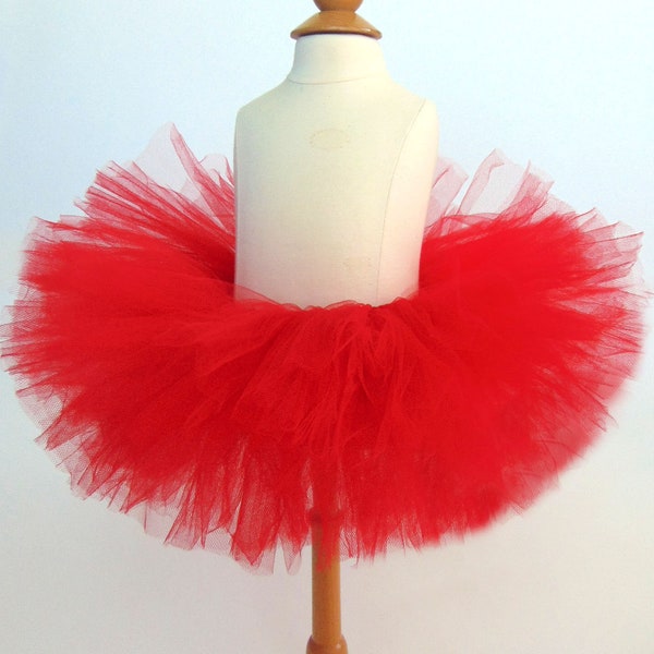 Red Tutu, Solid Red Tutu Skirt, Baby Tutu, 1st Birthday Tutu, Childrens Tutu, Girls, Newborn Photography Prop, First Birthday Tutu, Kid Tutu