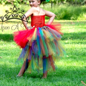 Parrot Costume, Red Bird Tutu Dress, Halloween Costume, Baby Parrot Costume, Girls Tutu Dress, Toddler Costume, Kids Scarlet Macaw, Adult