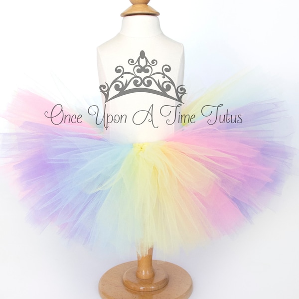 Pastel Rainbow Tutu, Kids Tutu, 1st Birthday Tutu, First Birthday Tutu, Easter Tutu, Multicolor Tutu, Infant Tutu, Toddler Tutu, Adult Tutu