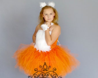 Fox Costume, Halloween Costume, Kids Animal Costume, Baby Girl Tutu Dress, Toddler Costume, Costumes For Infant Girls, Fur Ears, Furry Belly