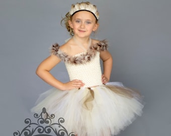 Baulody Children Kids Girl Owl Long Sleeved Cartoon Animal Gauze Princess Tutu Dress 