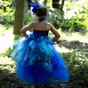 Blaue Papagei Kostüm, blaue Vogel Feder Kleid, Halloween-Kostüm, Kinder Papagei Kostüm, Baby Mädchen Tutu Kleid, Kleinkind Kostüm, blaue Araw