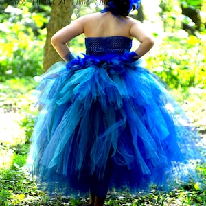 Blaue Ara Kostüm, blaue Vogel Feder Kleid, Halloween-Kostüm, Kinder Papagei Kostüm, Baby Mädchen Tutu Kleid, Kleinkind Kostüm, blau Eraum