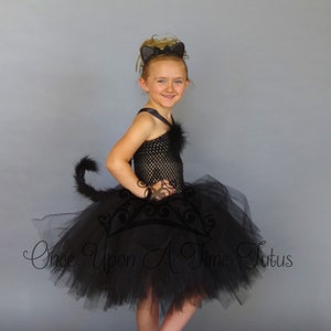 Black Cat Costume, Halloween Costume, Kids Animal Costume, Baby Girl Tutu Dress, Toddler Costume, Costumes For Infant Girls, Furry Tail