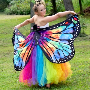 Costume de papillon arc-en-ciel, robe de papillon de filles, costume de papillon d'enfant, jupe de tutu d'adulte, papillon de monarque d'enfants, robe lumineuse d'arc-en-ciel - France Costume de papillon arc-en-ciel, robe de papillon de filles, costume de papillon d'enfant, jupe de tutu d'adulte, papillon de monarque d'enfants, robe lumineuse d'arc-en-ciel - France