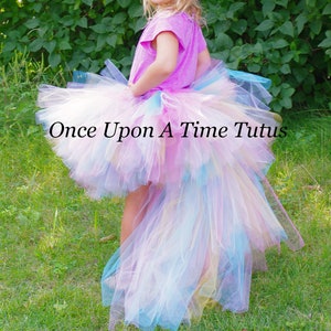 Unicorn Bustle Tutu, Unicorn Costume, Halloween Costume, Adult Unicorn Tutu, Girls Tutu, Kids Tutu, Baby Girls Tutu, High Low Tutu Skirt