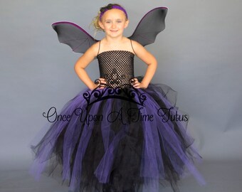 CHENBOOW Fledermaus Kostüm Damen - Gothic Kleid Mit Ärmeln Für Halloween & Cosplay