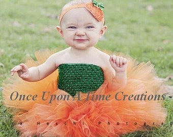 Pumpkin Tutu Dress, Pumpkin Halloween Costume, Pumpkin Tutu, Baby Halloween Costume, Baby Girls Pumpkin Costume, Toddler Pumpkin Tutu, Skirt